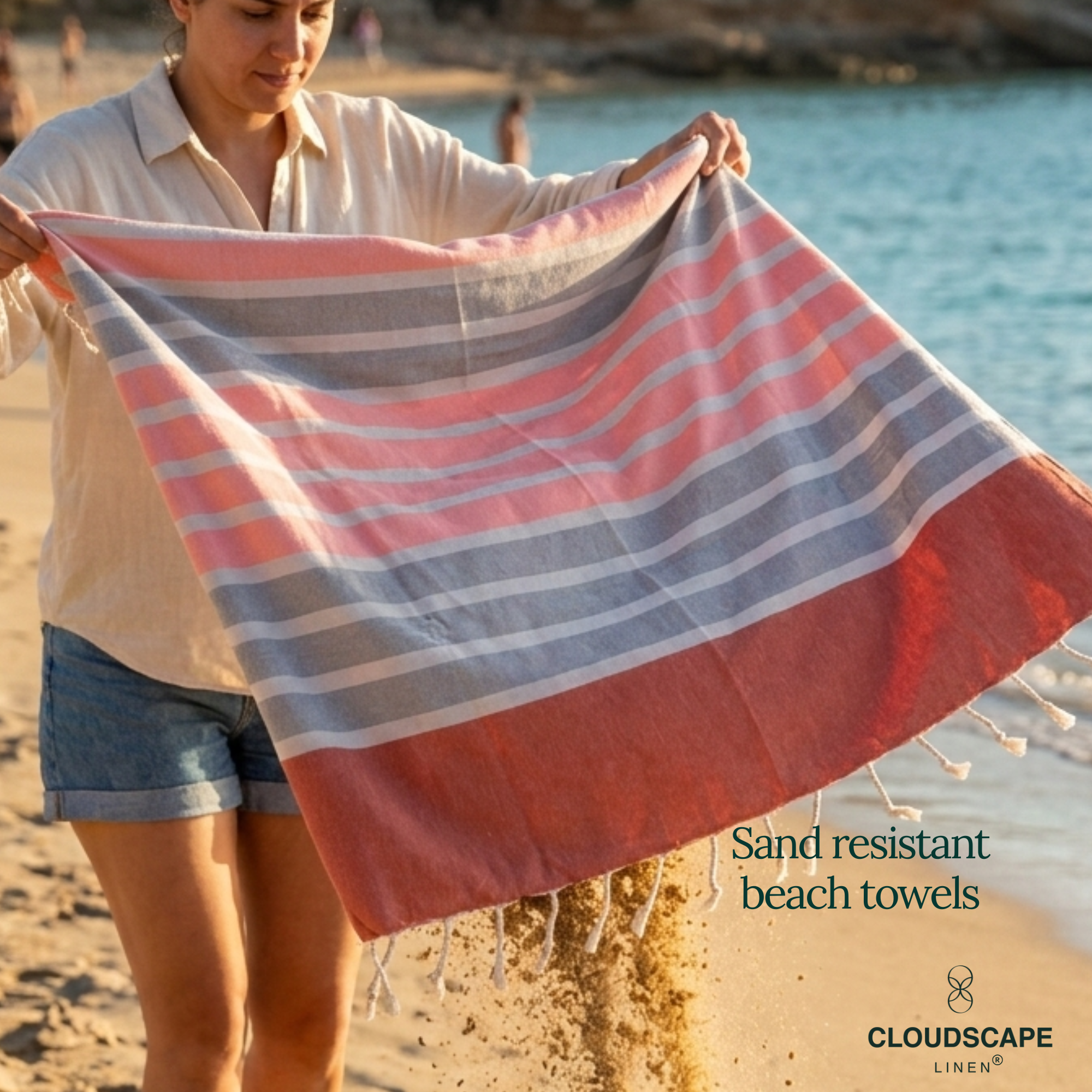 Pack Of 6 Oversized Premium Beach Towels Set - Multi 6