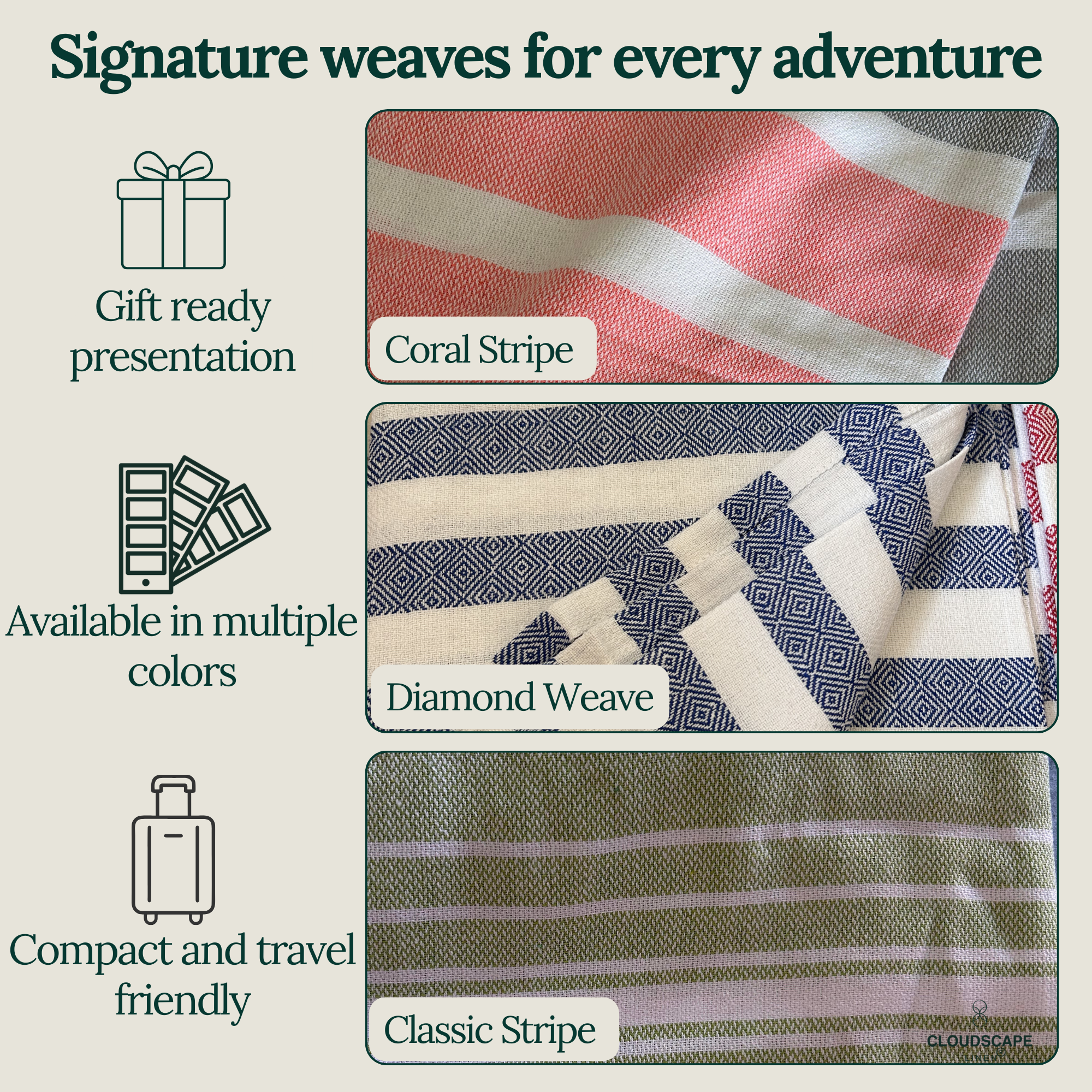 Pack Of 6 Oversized Premium Beach Towels Set - Multi 7