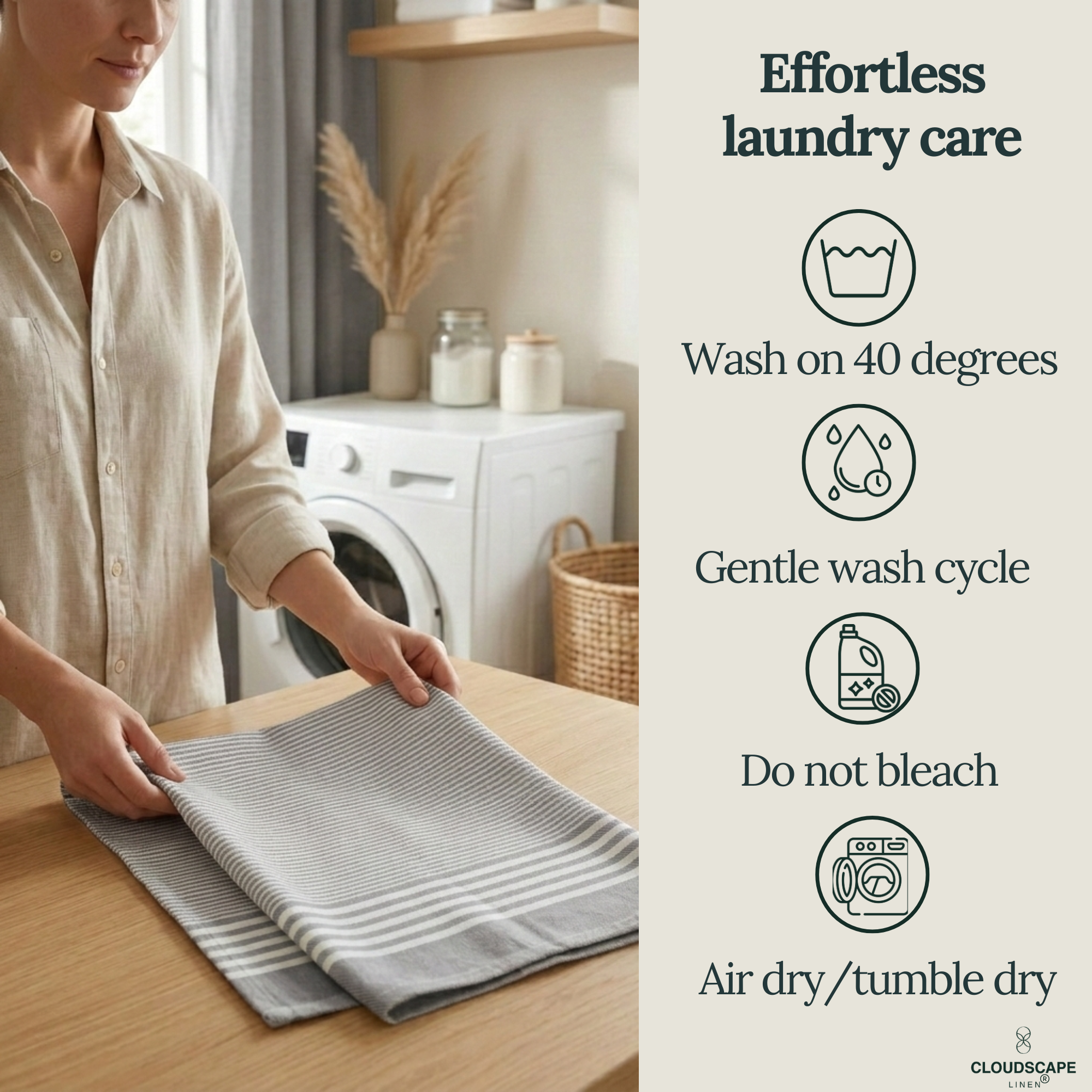 12-Piece Oversized Kitchen Towels: Grey