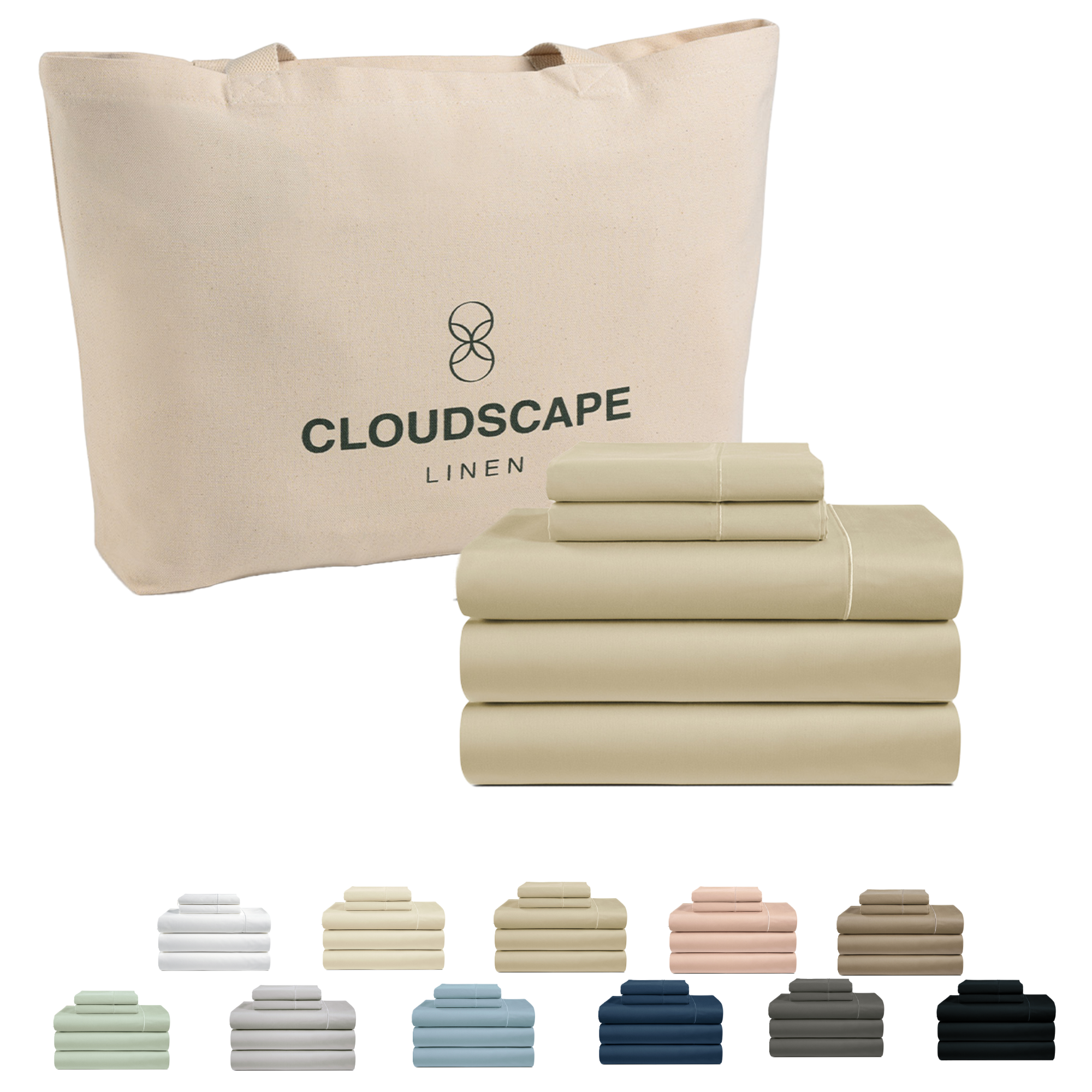1000 Thread Count Egyptian Cotton : Linen Bedsheet Set