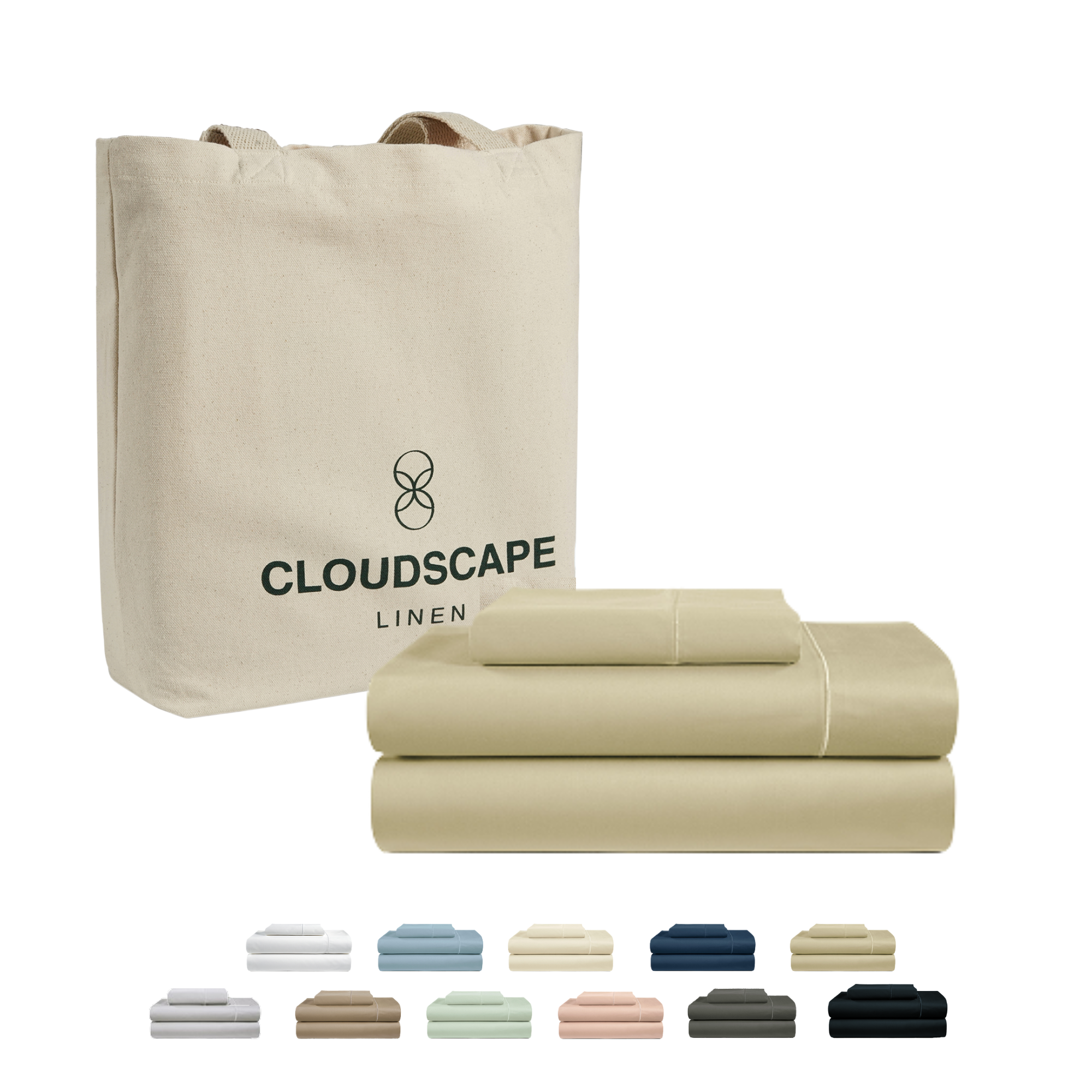 1000 Thread Count Egyptian Cotton : Linen Bedsheet Set