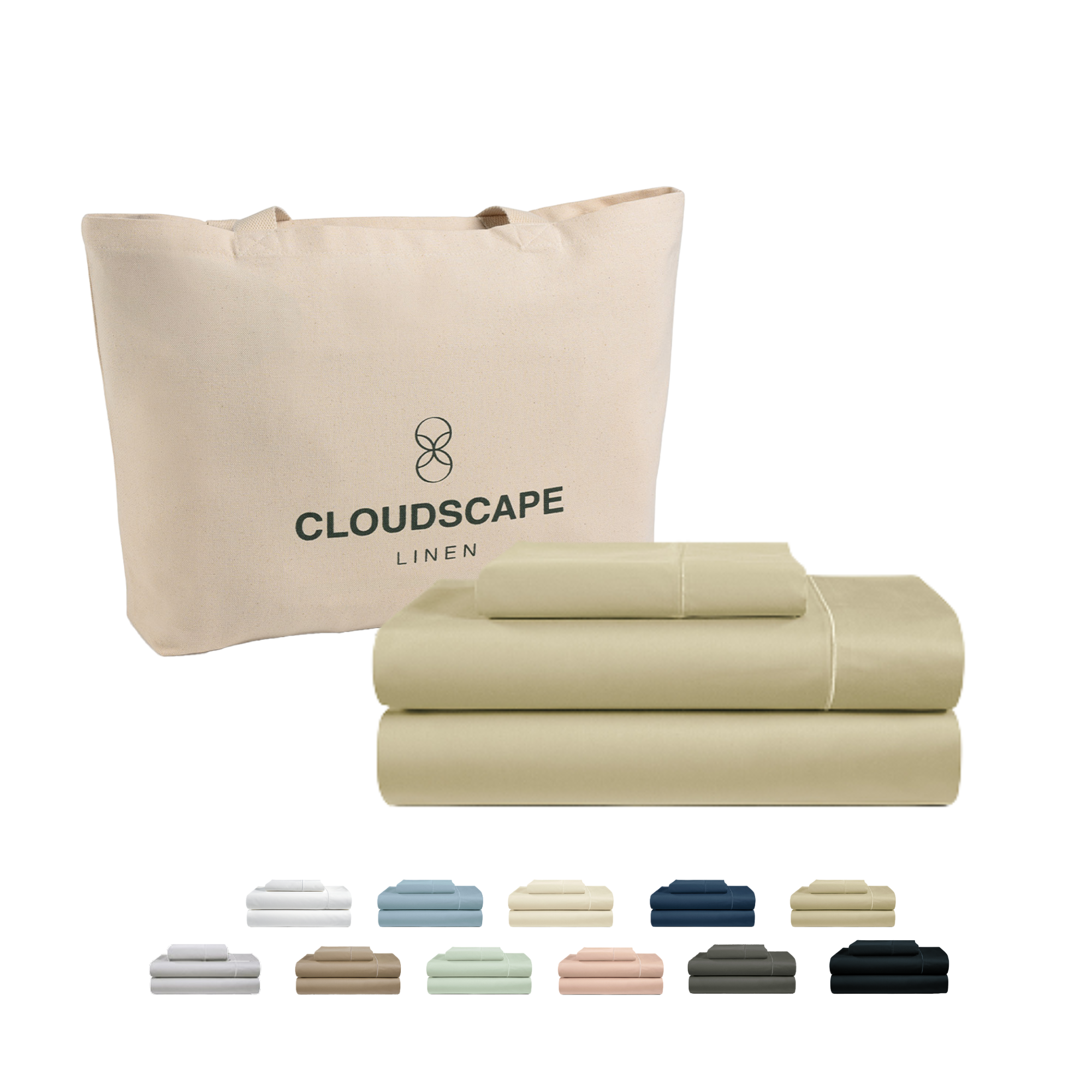 1000 Thread Count Egyptian Cotton : Linen Bedsheet Set