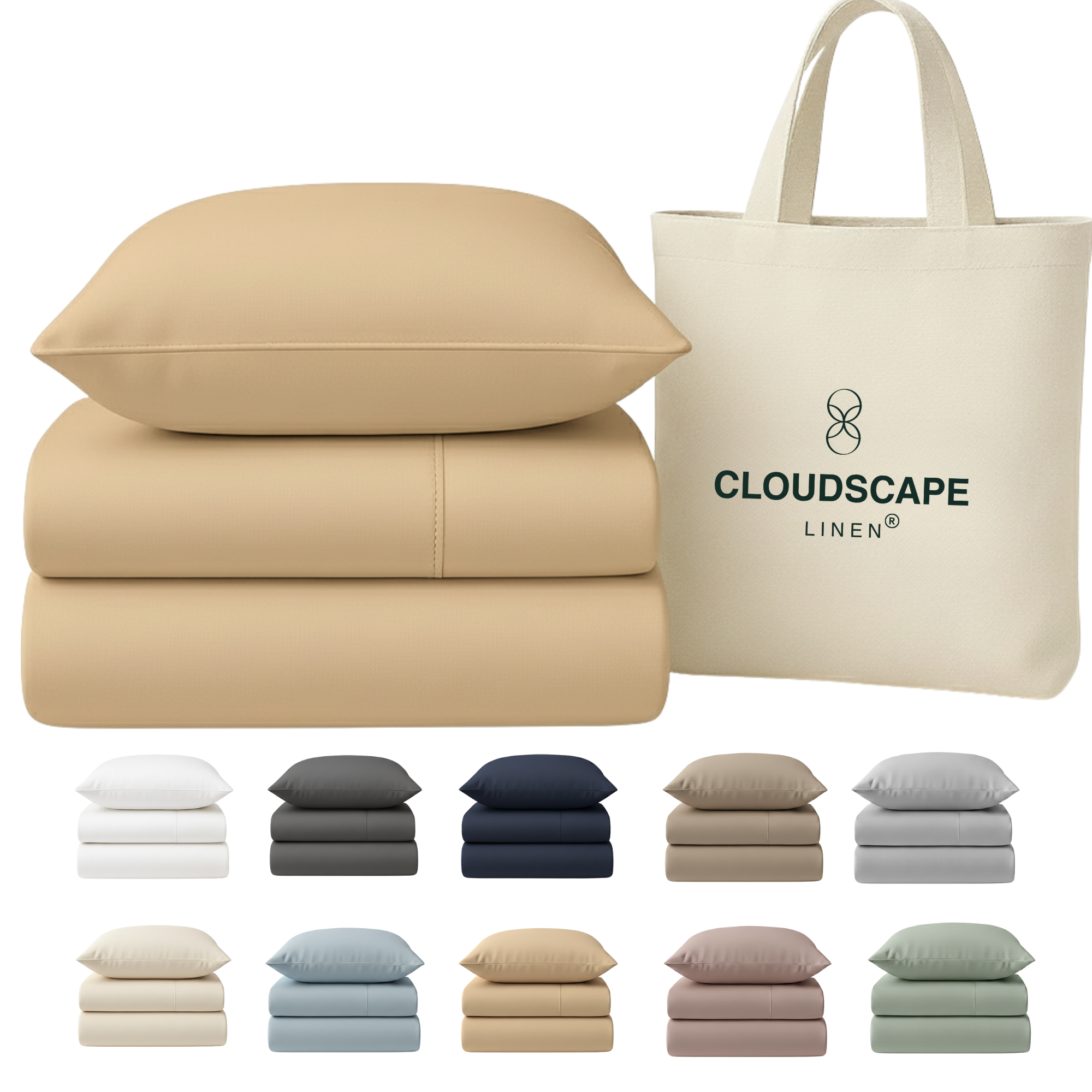 400 Thread Count Egyptian Cotton : Linen Bedsheet Set