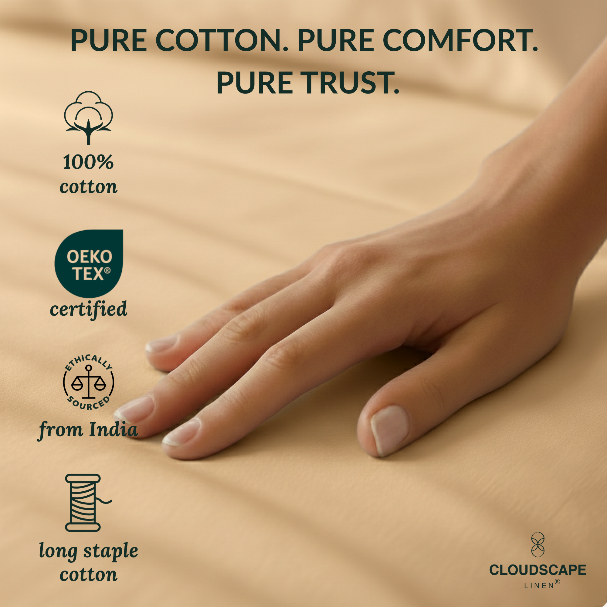 400 Thread Count Egyptian Cotton : Linen Bedsheet Set