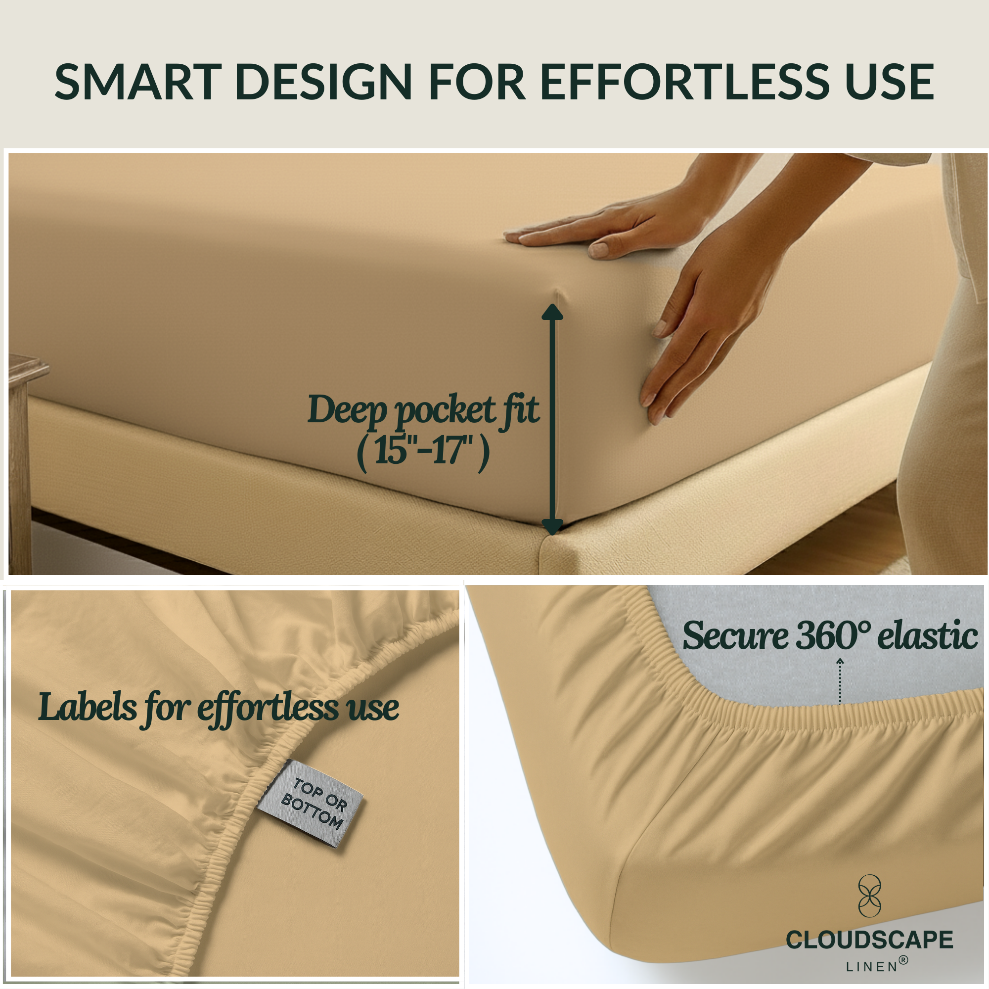 400 Thread Count Egyptian Cotton : Linen Bedsheet Set