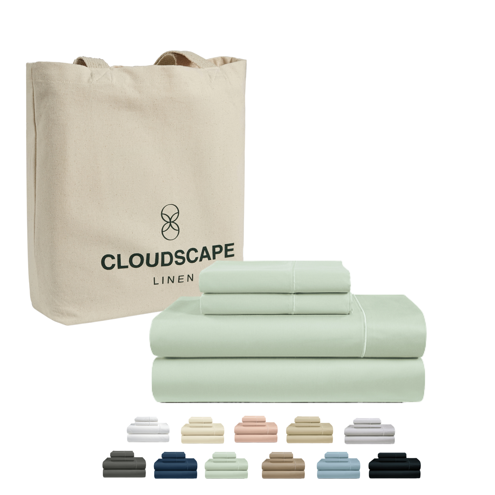 1000 Thread Count Egyptian Cotton : Mineral Bedsheet Set