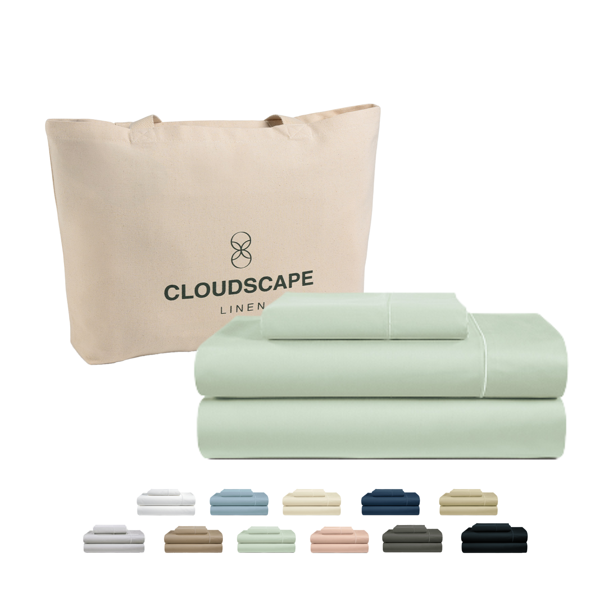 1000 Thread Count Egyptian Cotton : Mineral Bedsheet Set