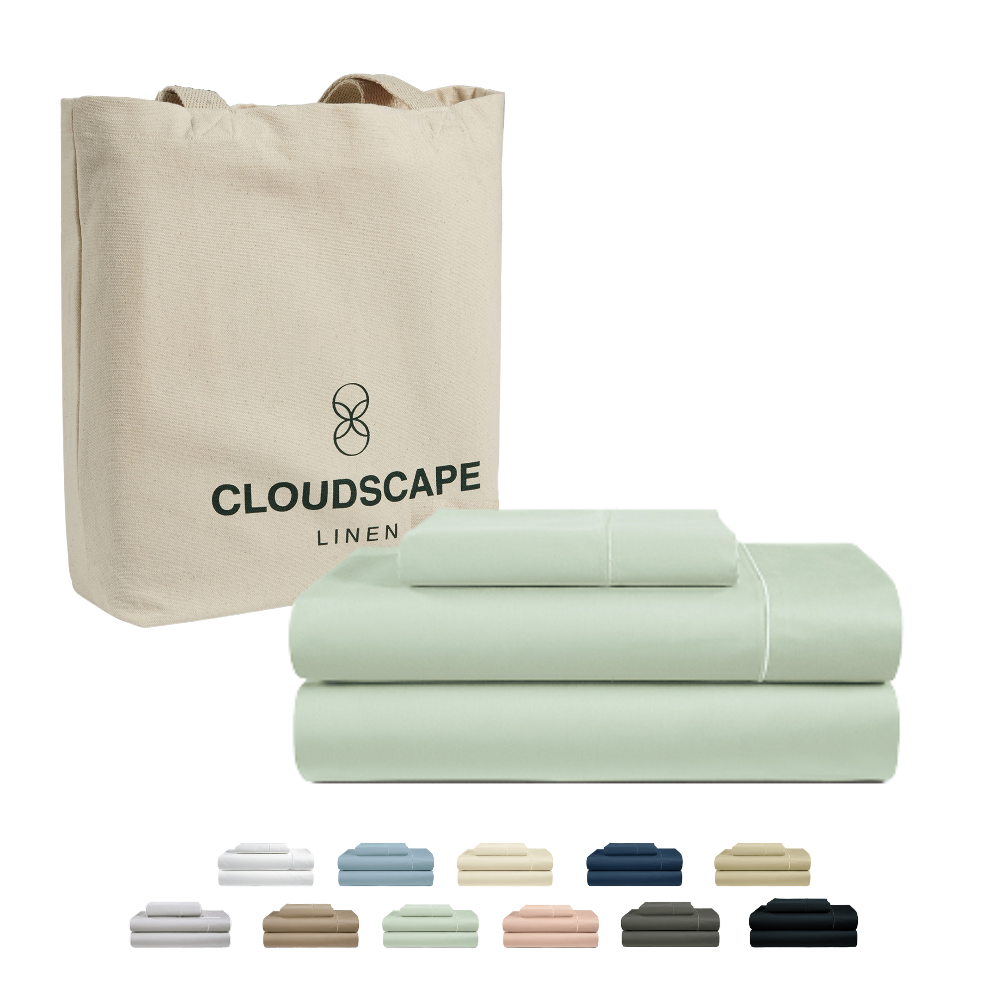 1000 Thread Count Egyptian Cotton : Mineral Bedsheet Set