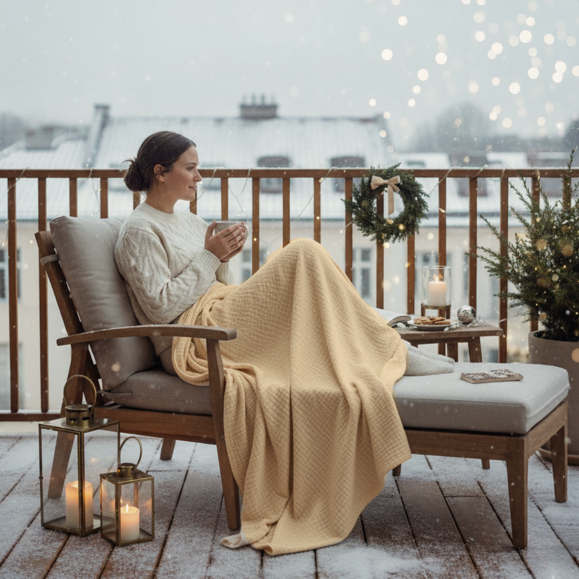 4 Layer Cotton Muslin Blanket: Fog