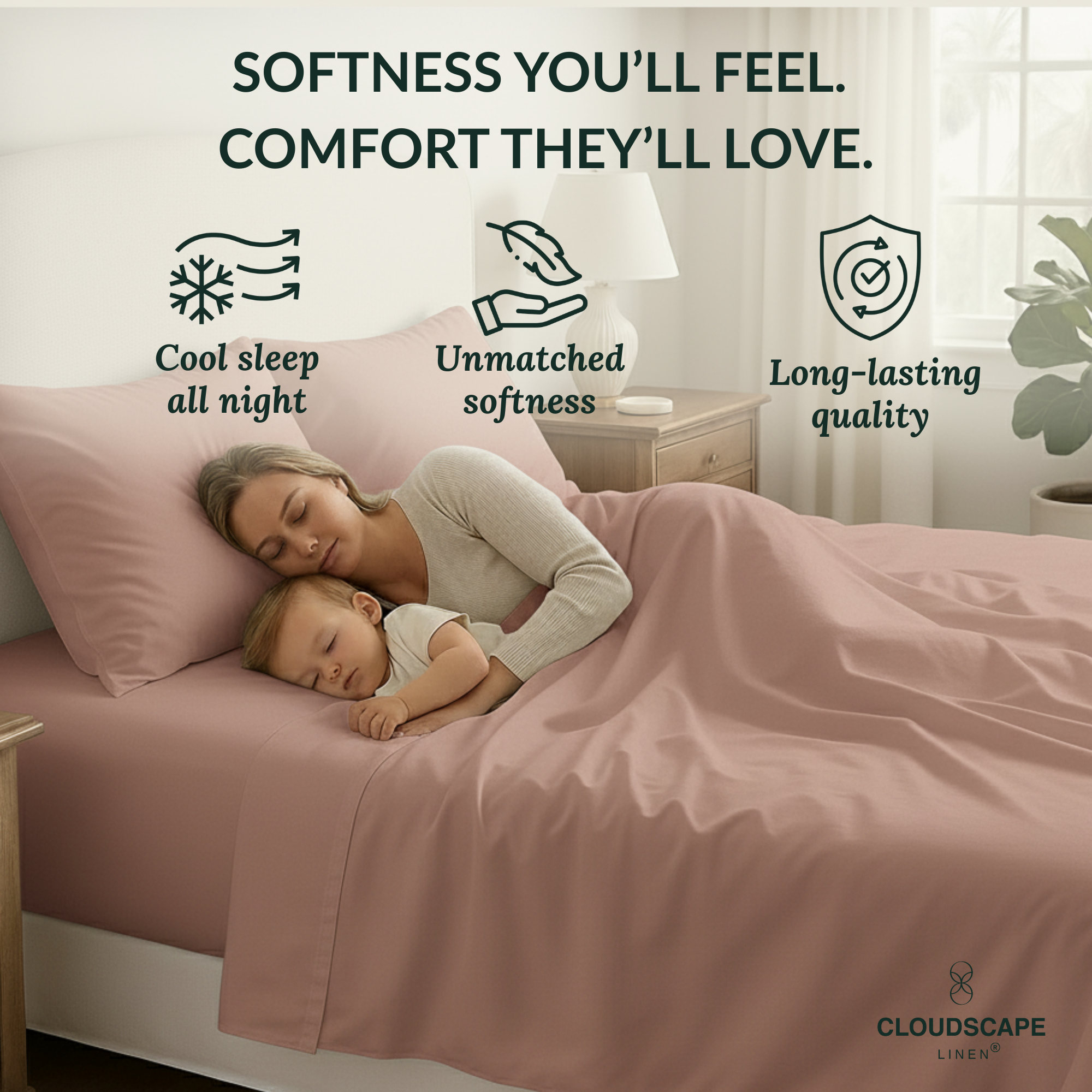 400 Thread Count Egyptian Cotton : Sepia Rose Bedsheet Set