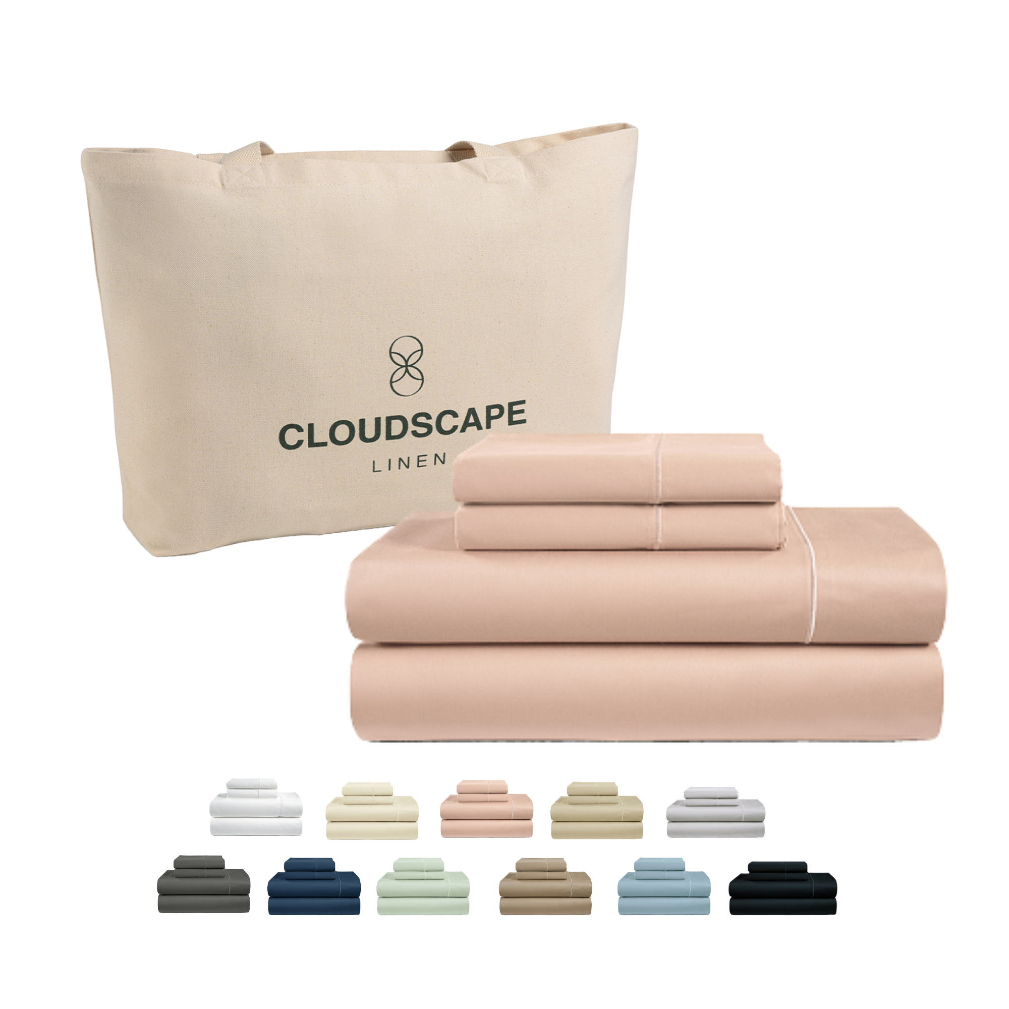 1000 Thread Count Egyptian Cotton : Sepia Rose Bedsheet Set