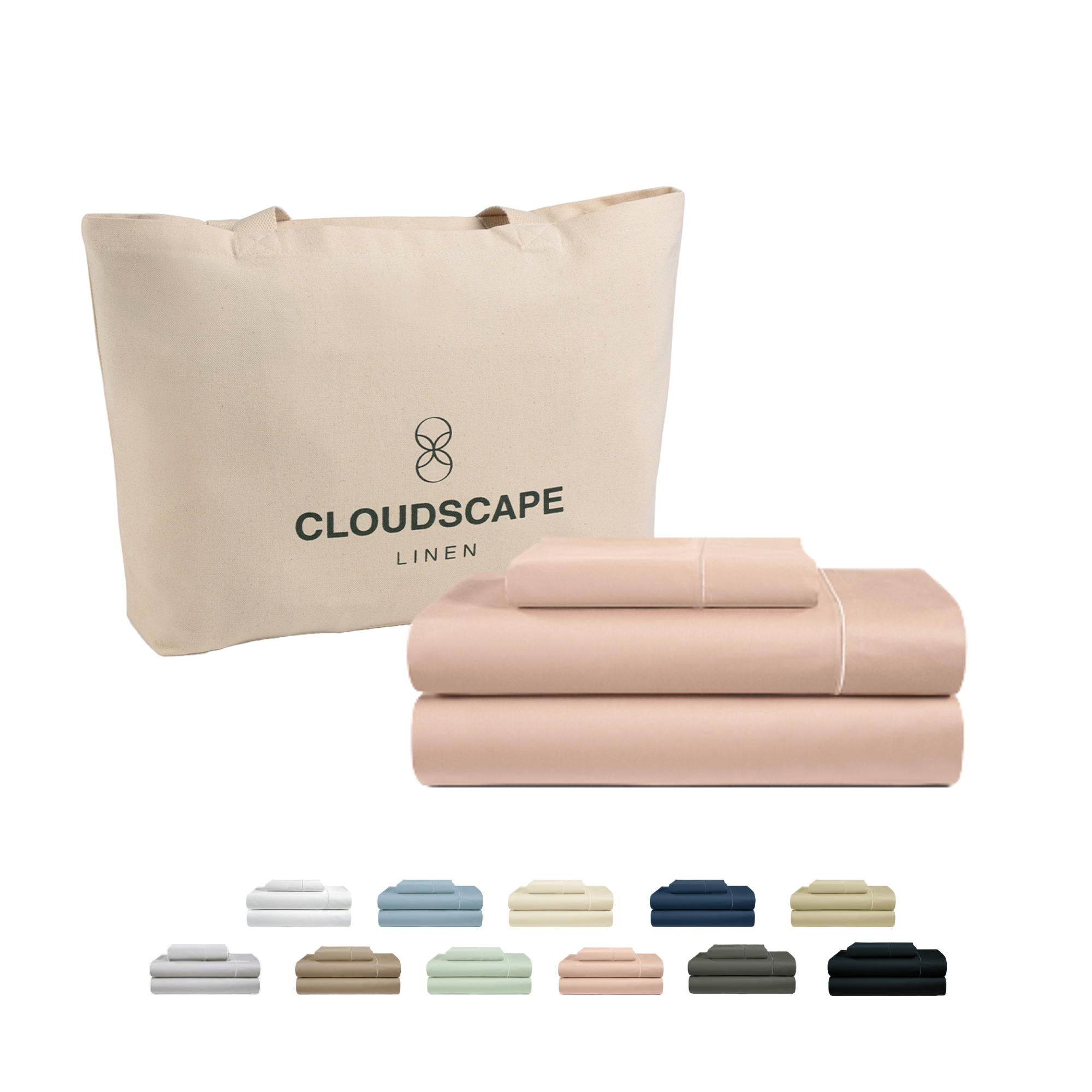 1000 Thread Count Egyptian Cotton : Sepia Rose Bedsheet Set