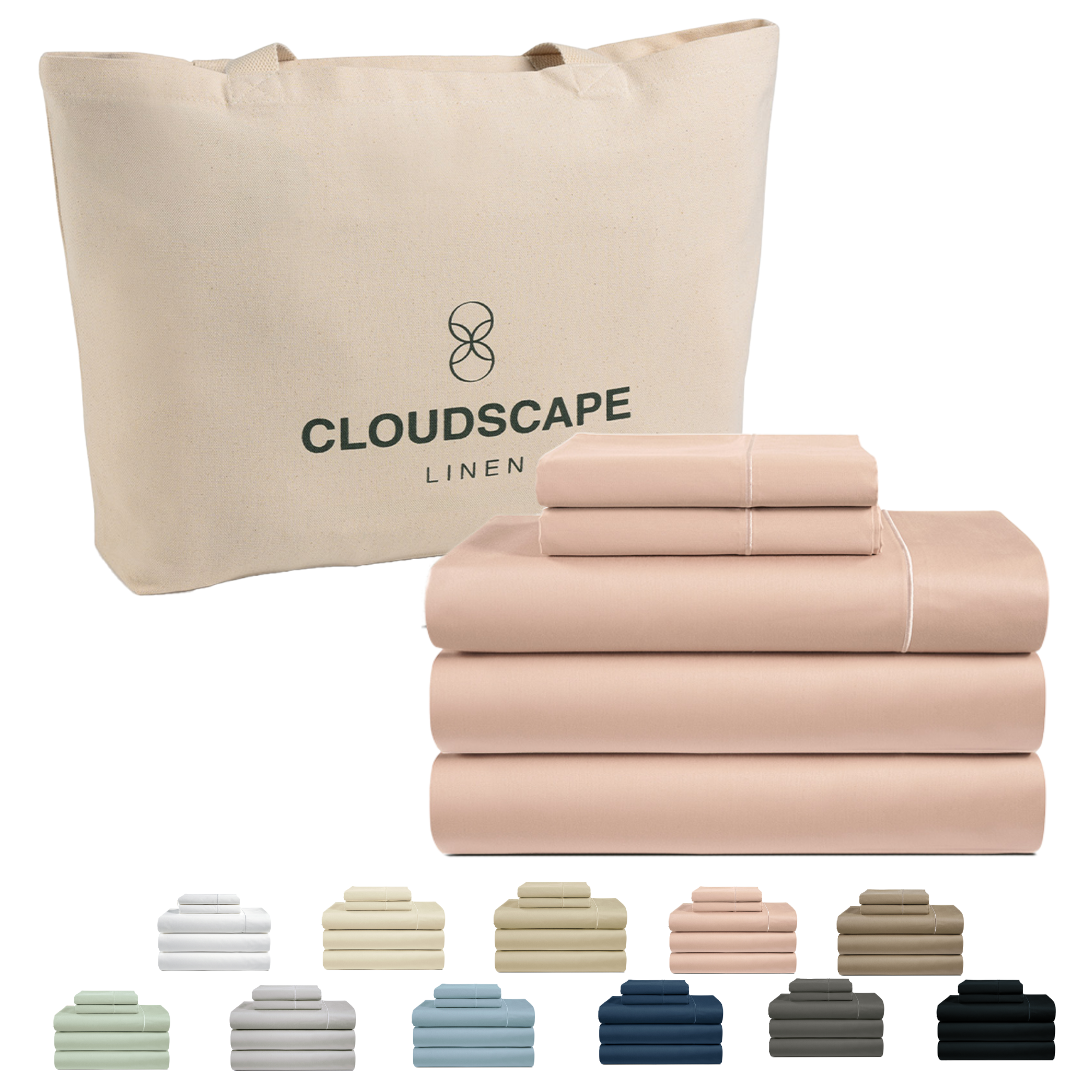 1000 Thread Count Egyptian Cotton : Sepia Rose Bedsheet Set