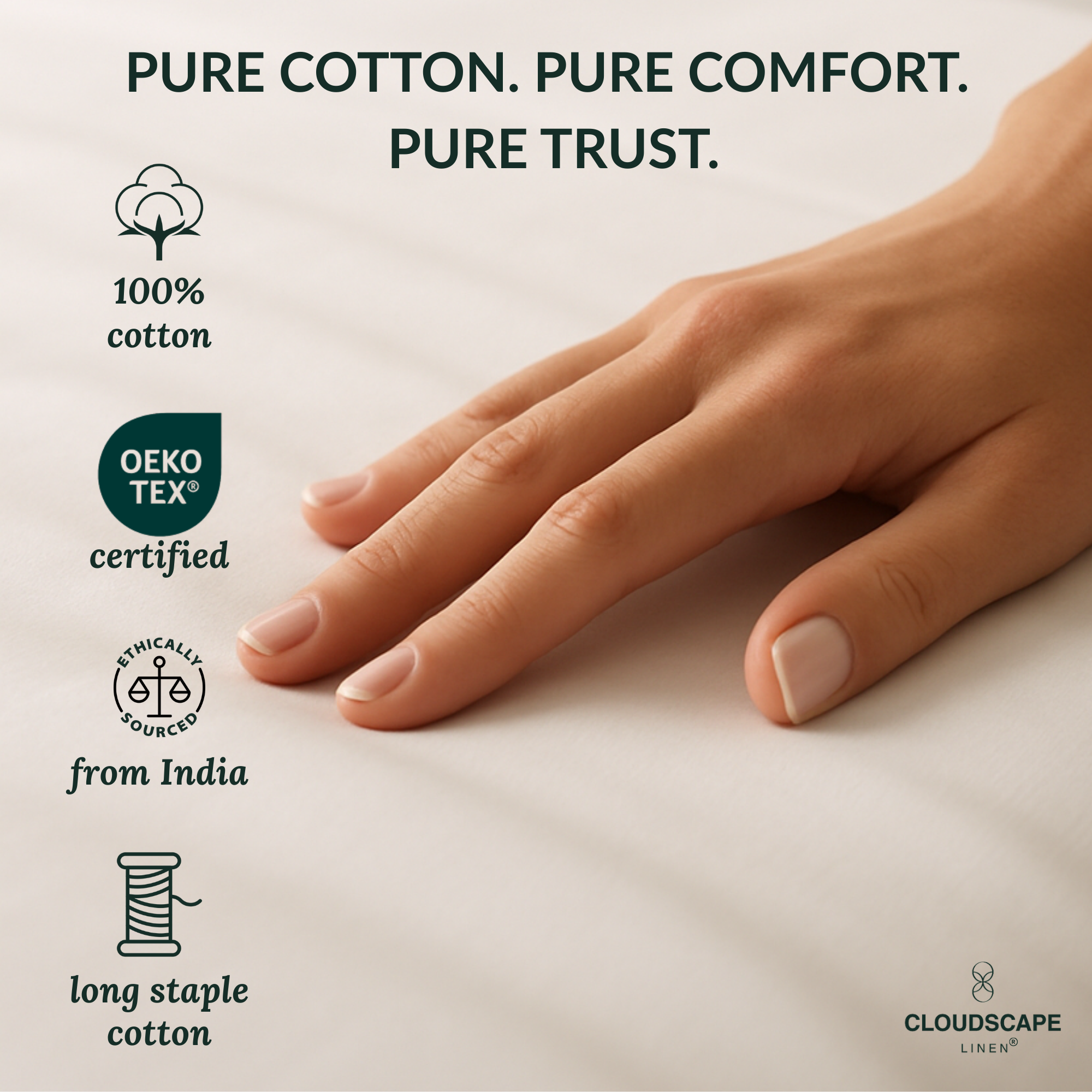 400 Thread Count Egyptian Cotton : White Bedsheet Set